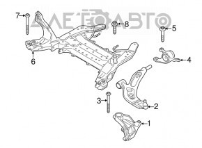 Цапфа передняя правая BMW X2 F39 18-23 Standard