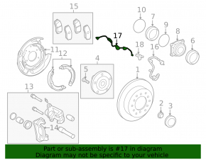 Провод датчика ABS задний правый Toyota Sequoia 08-16