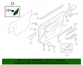 Заглушка бокового зеркала передняя левая Subaru Outback 10-14