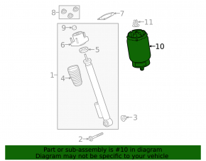Пневмоподушка задняя правая Land Rover Range Rover 13-21