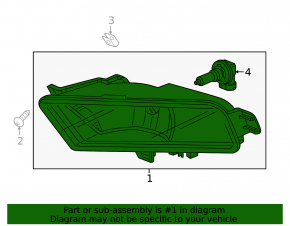 Противотуманная фара птф правая Honda CRV 15-16