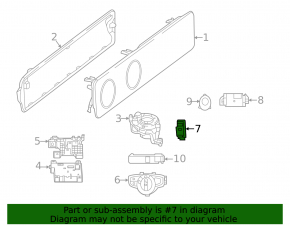 Кнопка Parking Mercedes W213 E 17-23