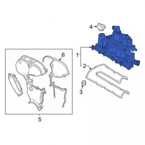 Крышка клапанная Ford Escape 17-19 1.5T