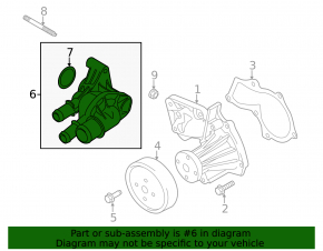 Корпус термостата Ford Escape MK3 17-19 1.5T