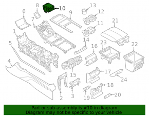 Підсклянники центральної консолі Land Rover Range Rover Velar 18-23 подряпини