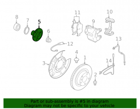 Ступица задняя левая BMW 3 E90 E92 07-12 323i, 325i, 328i