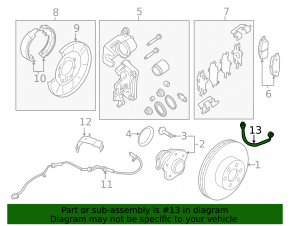 Шланг тормозной задний левый Infiniti JX35 QX60 13-