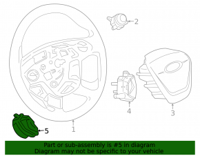 Кнопки управления на руле левые верхние Ford Escape MK3 13-16 дорест