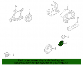 Пищалка передняя правая Ford Mustang mk6 15-23