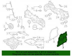 Крышка клапаная правая Subaru Forester 19-24 SK 2.5 FB25D