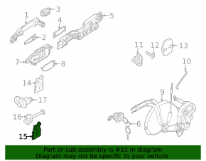Петля двери верхняя передняя левая Infiniti G25 G35 G37 4d 06-14