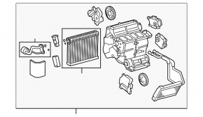 Корпус голий кондиціонер, ліва частина Lexus GS350 08-11