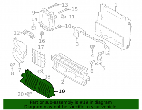 Жалюзи дефлектор радиатора в сборе Land Rover Range Rover 13-21