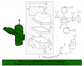 Воздухоприемник Lexus RX350 16-22