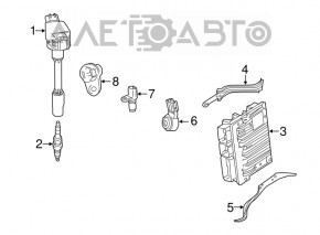 Блок ECU компьютер двигателя Toyota Camry v70 18-20