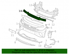 Абсорбер переднего бампера Volkswagen ID.4 21-22