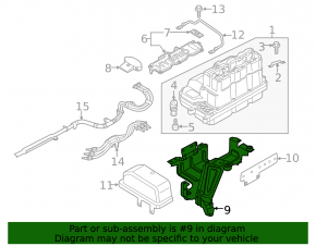 Кронштейн инвертора VW Jetta 13-14 USA hybrid