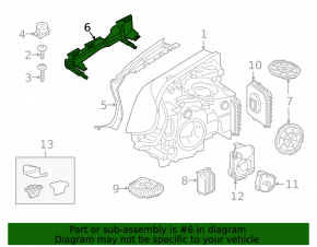 Крепление правой фары BMW 5 G30 21-23