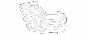 Управління сидінням з пам'яттю переднє праве Mercedes C-class W205 15-21