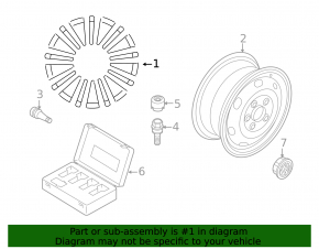 Диск колесный R18 VW Passat b7 12-15 USA бордюрка