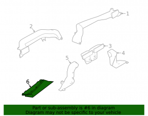 Воздухоприемник печки Land Rover Range Rover Velar 18-23