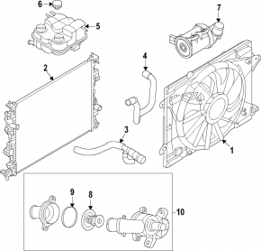 Помпа водяная Ford Escape MK4 20-26 hybrid, plug-In