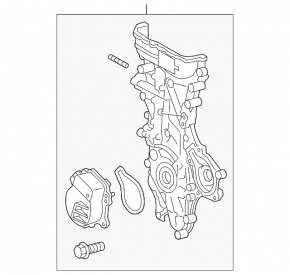Передняя крышка двигателя 2ZR-FXE Toyota Prius 50 16-22