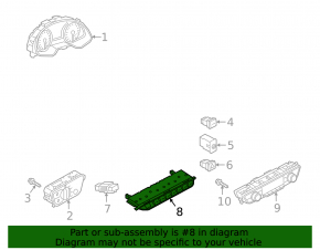 Блок кнопок передней панели Audi A5 F5 18-25