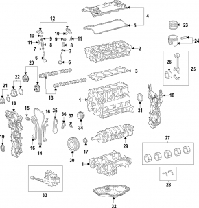 Головка блоку циліндрів в зборі Toyota Camry v70 18- 2.5 A25A-FKS