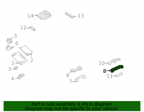 Ручка потолка задняя левая Mercedes W167 GLE 350 450 20-21 бежевая, царапины