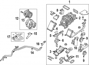 Испаритель задней печки Mazda CX-90 24-26