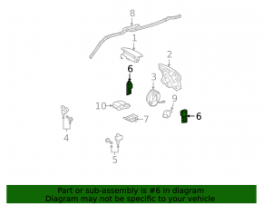 Датчик подушки безопасности задний правый Lexus RX300 RX330 RX350 RX400h 04-09