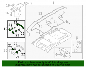 Ручка потолка передняя левая Mazda CX-5 17-25 черная