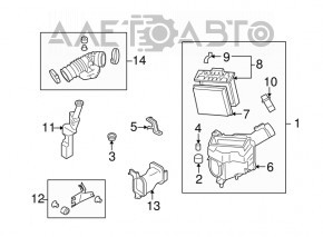 Корпус воздушного фильтра левый Infiniti G35 G37 4d 06-10