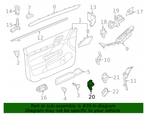 Кнопка центрального замка передняя правая VW Jetta 11-18 USA