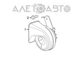 Сигнал правый Fiat 500 12-15