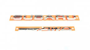 Эмблема надпись SUBARU крышки багажника Subaru Legacy 15-19