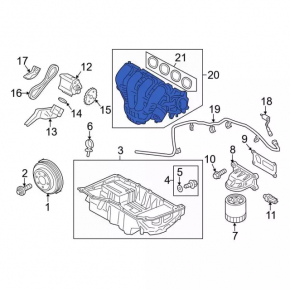 Коллектор впускной Ford Fusion mk5 13-20 2.5