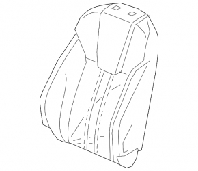 Водительское сидение Honda Insight 19-22 без airbag, механическое, ткань, серое, под химчистку