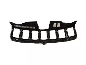 Решетка радиатора grill Jeep Grand Cherokee WK2 17-22 в сборе соты серые, обрамление черный глянец, песок