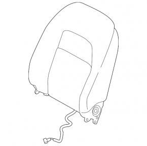 Пасажирське сидіння Nissan Altima 19-20 без airbag, тканина чорна