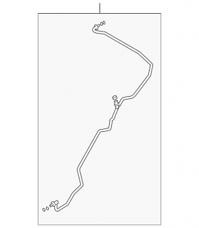 Трубка кондиционера длинная, железо Infiniti G25 G35 G37 4d 06-15