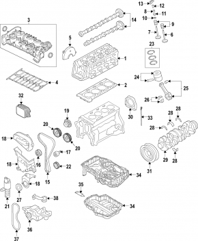 Клапан изменения фаз ГРМ VW Jetta 11-18 USA 1.4T