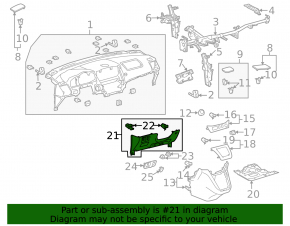 Накладка подрулевая Lexus RX300 RX330 RX350 RX400h 04-08 черн
