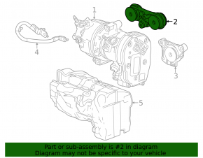 Кронштейн компрессора кондиционера Chevrolet Equinox EV 24-26