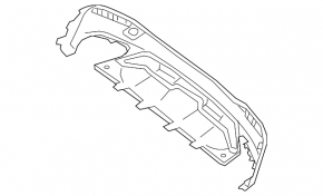 Губа заднего бампера Mercedes W166 GLE 16-19