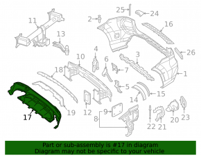 Губа заднего бампера Mercedes W166 GLE 16-19