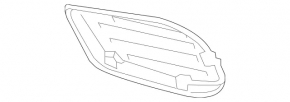 Решітка переднього бампера права Mercedes E-class W212 14-16 AMG pkg