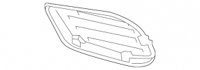 Решітка переднього бампера права Mercedes E-class W212 14-16 AMG pkg