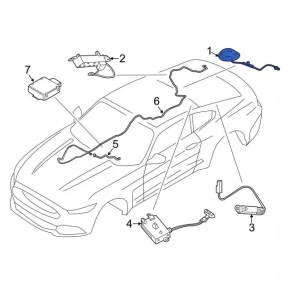 Антенна плавник Ford Mustang mk6 18-23